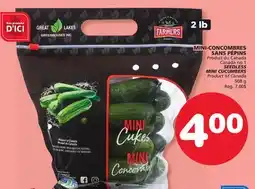 Marches Tradition SEEDLESS MINI CUCUMBERS offer