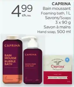 Proxim CAPRINA Bain moussant Soaps or Hand soap offer