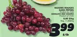 IGA SEEDLESS RED GRAPES offer