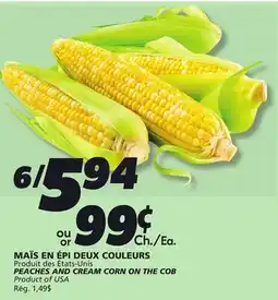 IGA PEACHES AND CREAM CORN ON THE COB offer