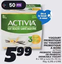 IGA ACTIVIA PROBIOTIC YOGURT OR PROBIOTIC DRINKABLE YOGURT offer