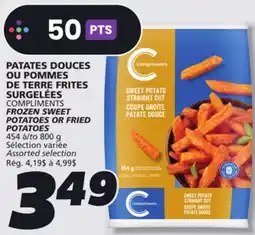 IGA COMPLIMENTS FROZEN SWEET POTATOES OR FRIED POTATOES offer