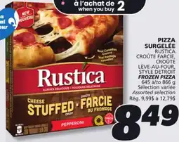 IGA RUSTICA FROZEN PIZZA offer