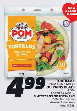 IGA POM FLATBREADS OR TORTILLAS offer