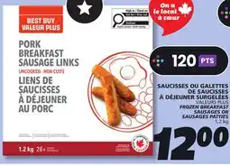 IGA FROZEN BREAKFAST SAUSAGES OR SAUSAGES PATTIES offer