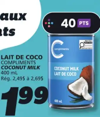 IGA COMPLIMENTS COCONUT MILK offer