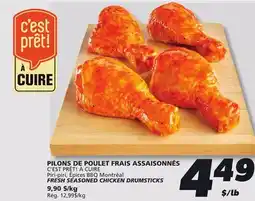 IGA FRESH SEASONED CHICKEN DRUMSTICKS offer