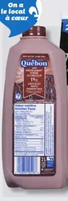 IGA QUÉBON CHOCOLATE MILK offer