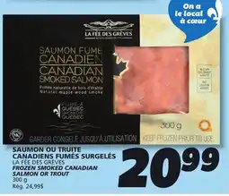 IGA FROZEN SMOKED CANADIAN SALMON OR TROUT offer