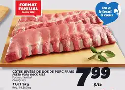 IGA FRESH PORK BACK RIBS offer