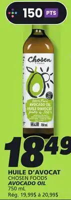 IGA CHOSEN FOODS AVOCADO OIL offer