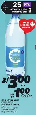 IGA COMPLIMENTS SPARKLING WATER offer