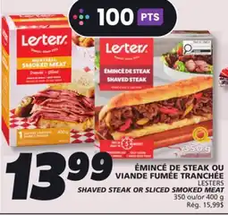 IGA LESTERS SHAVED STEAK offer
