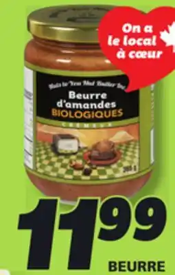 IGA NUTS TO YOU ORGANIC ALMOND, CASHEW OR MIXED NUT BUTTER offer