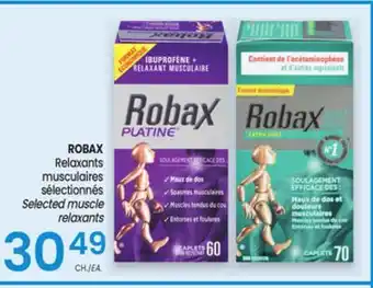 Uniprix ROBAX Relaxants musculaires sélectionnés/Selected muscle relaxants offer