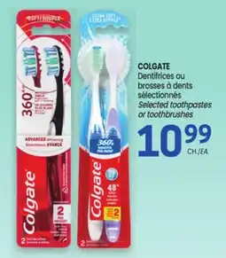 Uniprix COLGATE Dentifrices ou brosses à dents sélectionnés / Selected toothpastes or toothbrushes offer