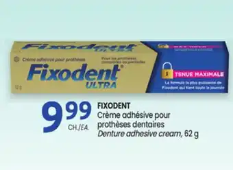 Uniprix FIXODENT Crème adhésive pour prothèses dentaires/ Denture adhesive cream offer
