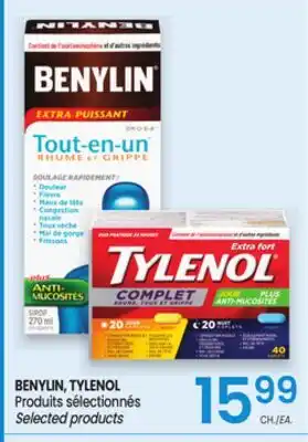 Uniprix BENYLIN, TYLENOL Produits sélectionnés/ Selected products offer