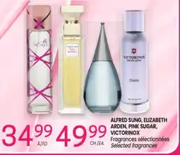 Uniprix ALFRED SUNG, ELIZABETH ARDEN, PINK SUGAR, VICTORINOX Fragrances sélectionnées/ Selected fragrances offer