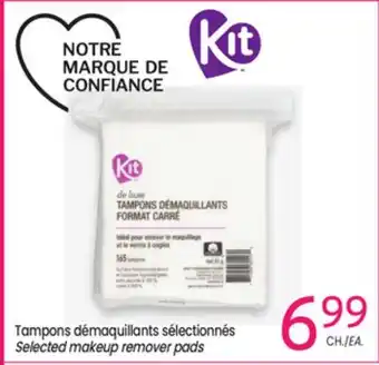 Uniprix KIT Tampons démaquillants sélectionnés / Selected makeup remover pads offer