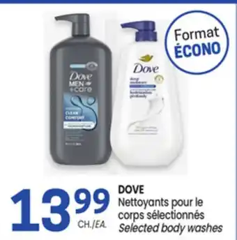 Uniprix DOVE Nettoyants pour le corps sélectionnés / Selected body washes offer