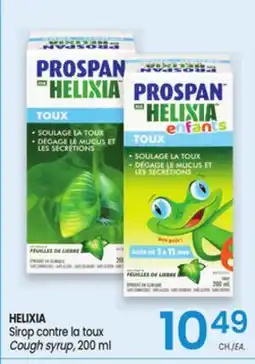 Uniprix HELIXIA Sirop contre la toux/Cough syrup offer