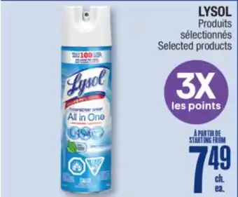 Jean Coutu LYSOL Selected products offer