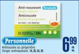Jean Coutu PERSONNELLE Ginger antinauseant offer