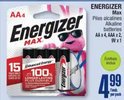 Jean Coutu ENERGIZER Max Alkaline batteries offer