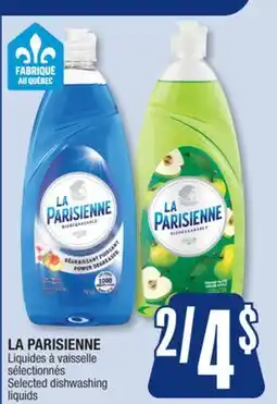 Jean Coutu LA PARISIENNE Selected dishwashing liquids offer
