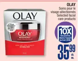 Jean Coutu OLAY Selected facial care products offer