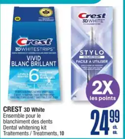 Jean Coutu CREST 3D White Dental whitening kit offer