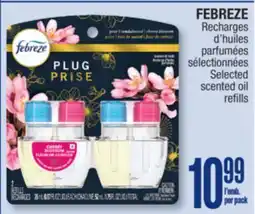Jean Coutu FEBREZE Selected scented oil refills offer