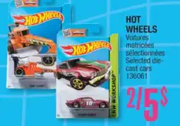 Jean Coutu HOT WHEELS Selected die- cast cars offer