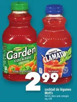 Marche Ami cocktail de légumes Mott's offer
