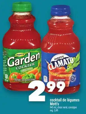 Marche Ami cocktail de légumes Mott's offer