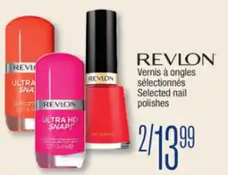Jean Coutu REVLON Selected nail polishes offer