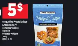 Maxi CRAQUELINS PRETZEL CRISPS SNACK FACTORY | CRACKERS offer
