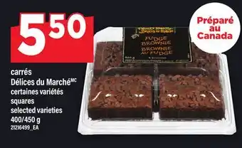 Maxi CARRÉS DÉLICES DU MARCHÉ | SQUARES, 400/450 G offer