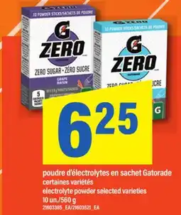 Maxi poudre d'électrolytes en sachet Gatorade offer