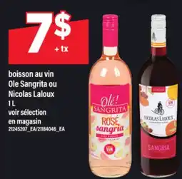 Maxi BOISSON AU VIN OLE SANGRITA OU NICOLAS LALOUX offer