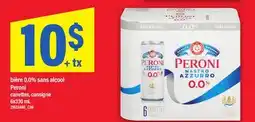 Maxi sans alcool Peroni canettes consigne offer