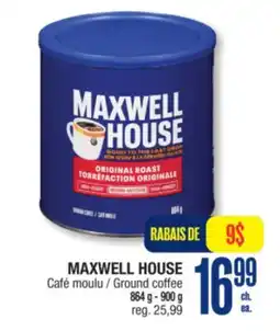 Jean Coutu MAXWELL HOUSE Ground coffee offer