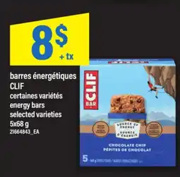 Maxi BARRES ÉNERGÉTIQUES CLIF | ENERGY BARS offer