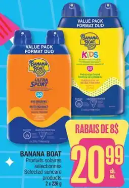 Jean Coutu BANANA BOAT Selected suncare products offer