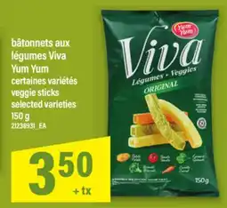 Maxi BÂTONNETS AUX LÉGUMES VIVA YUM YUM | VEGGIE STICKS offer