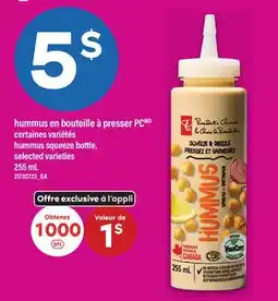 Maxi HUMMUS EN BOUTEILLE À PRESSER PC | HUMMUS SQUEEZE BOTTLE offer