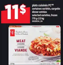 Maxi PLATS CUISINÉS PC | DINNER ENTRÉES, 770 g-1,13 kg offer