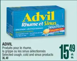 Jean Coutu ADVIL Selected cough, cold and sinus products offer