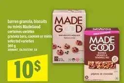 Maxi BARRES GRANOLA, BISCUITS OU MINIS MADEGOOD | GRANOLA BARS, COOKIES OR MINIS offer